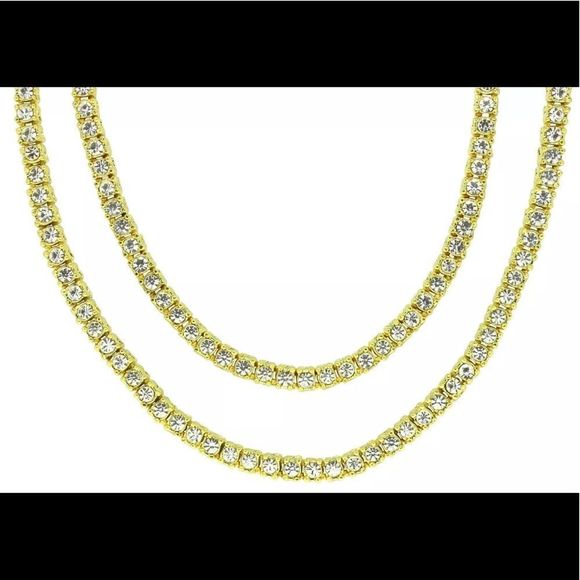 14K Tennis Chain Set - Picture 2 of 4